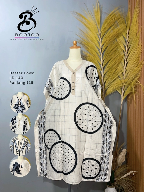 BOOJOO DASTER PEKALONGAN - Boojoo-Daster Lowo Biscuit Jumbo Bahan Rayon Premium LD140 Busui Friendly