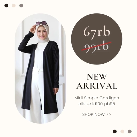 Modesee - Midi Simple Cardigan