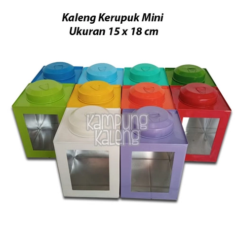 Kampung Kaleng - Kaleng Kerupuk Mini Ukuran 15 x 18 cm