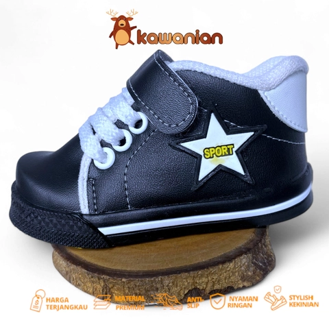 Kawanian - Sepatu Anak Laki Laki Motif Bintang Sport AJB