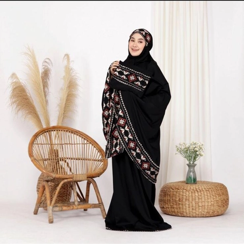 SRIAYU COLLECTION - Mukena Bordir Motif Songket