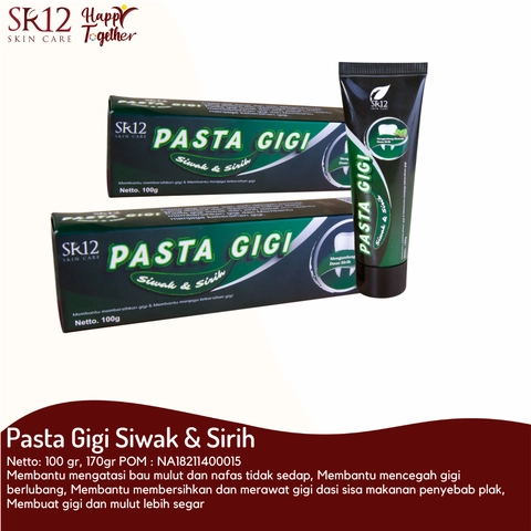 SR12 Pasta Gigi Siwak & Sirih Mencegah Bau Mulut Mengatasi Bau Mulut Napas Lebih Segar