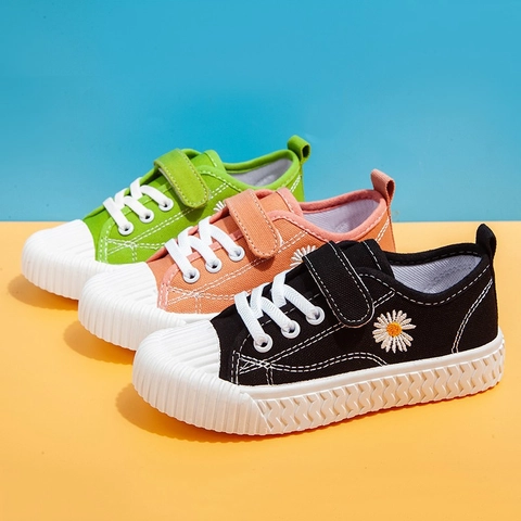 Meonky Official - Sepatu Anak Perempuan Motif Bunga Sneakers Lucu Q - 04 Untuk Sekolah dan Berlibur