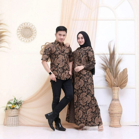 Batik Ayodha - BATIK COUPLE CARDY KEMEJA LENGAN PENDEK