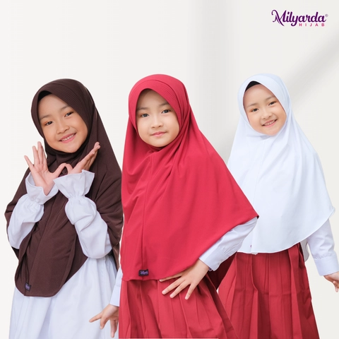 Milyarda Hijab Official - Hijab Anak Sekolah Zelika Kids Instan