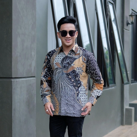 Ks muslim fashion - Kemeja Batik Berlapis Furing Terbaru Motif kks