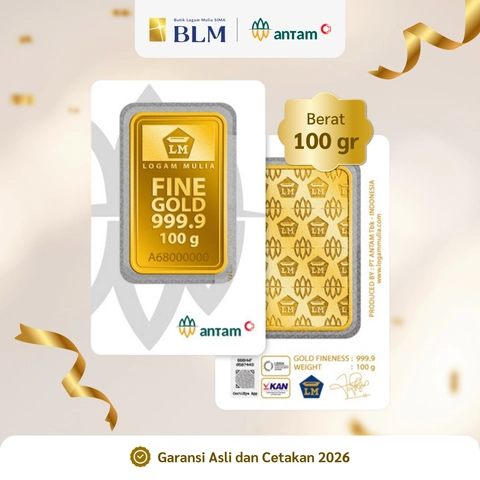 Emas ANTAM Logam Mulia - 100 gr 2026