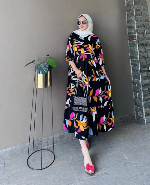 Ks muslim fashion - Midi dres allesa baru