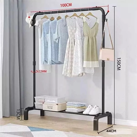 UTAMAMEGA - BONBOX BFS3502 Gantungan Baju Serbaguna Rak Jemuran Pakaian Portable Tempat Pakaian Sepatu