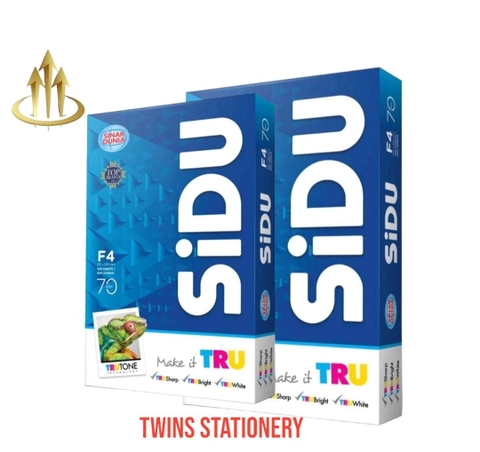 TWINS STATIONERY - SIDU Sinar Dunia Kertas Print HVS F4 Folio 70 Gsm Fotocopy