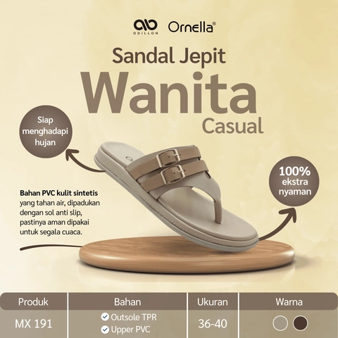 Odillon - Ornella - MX 191 / Sandal Jepit Wanita Casual