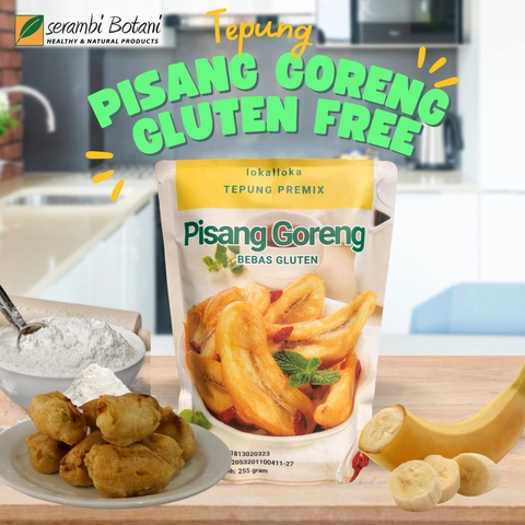SERAMBI BOTANI - Tepung Pisang Goreng Gluten Free Premix Instan Crispy Lokalloka