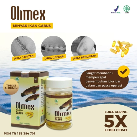 ABUSA HERBAL - Olimex Minyak Ikan Gabus Penyembuh Luka