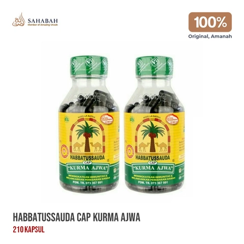 Sahabah Store - Habbatussauda Cap Kurma Ajwa - Jinten Hitam