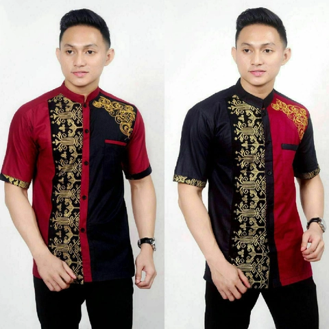 Batik Alfin - Baju koko Batik pria dewasa kombinasi bordir modern terbaru bagus banget