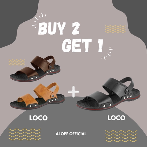 ALOPE OFFICIAL - ALOPE - BUY 2 GET 1 SANDAL LOCO SANDAL UNISEX
