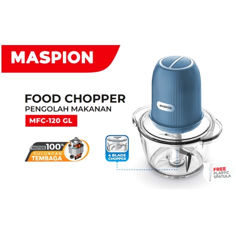 UTAMAMEGA - Food Chopper Maspion MFC-120GL Pencincang Daging / Pencacah Sayur 1.2L - New