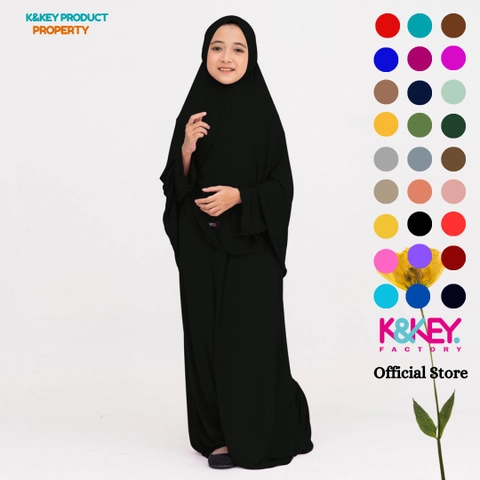 Kakakeyza official - Gamis Syari Set Hijab Anak Tanggung Usia 11 sd 13 Tahun