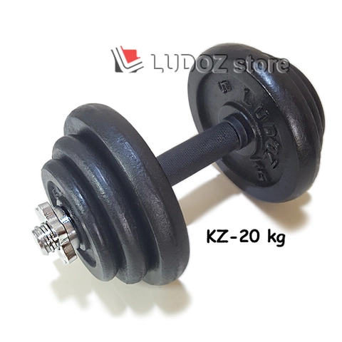LUDOZ Store - Dumbbell paket set KZ 20kg dumbell Stick KETTLER rubber grip karet barbel stik barbell dambel 20 kg