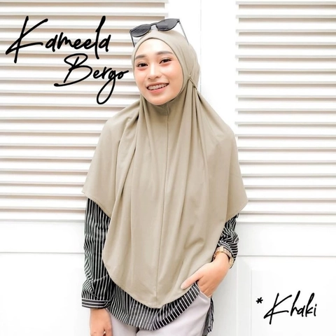 qayd - UZN Jilbab Hijab Kerudung Bergo Khimar Instan Syari Non Pet Tali Kameela Jersey Simple Terbaru Murah