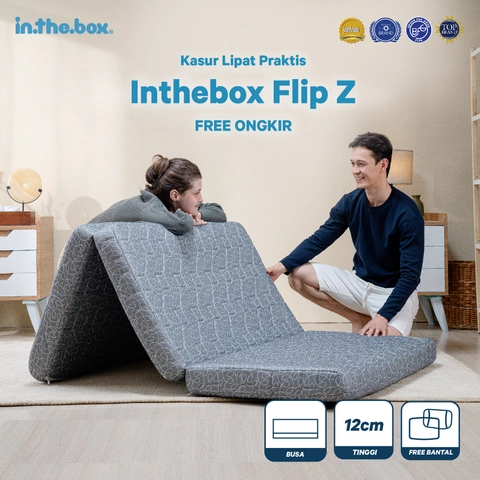 Inthebox - Kasur Lipat Lantai IN THE BOX FLIP Z - gratis bantal & tas kasur lipat F388FZ-LL2P-160NTR