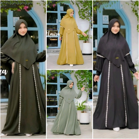 Kois Batik - New Almira dres set hijab syari Bagus Banget