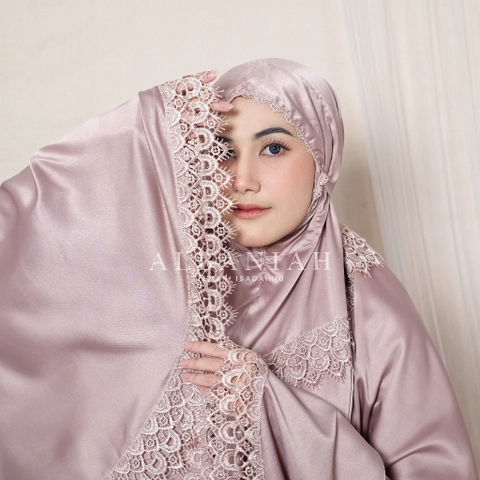 Mukena Dewasa Renda Bordir Velvet Nadia