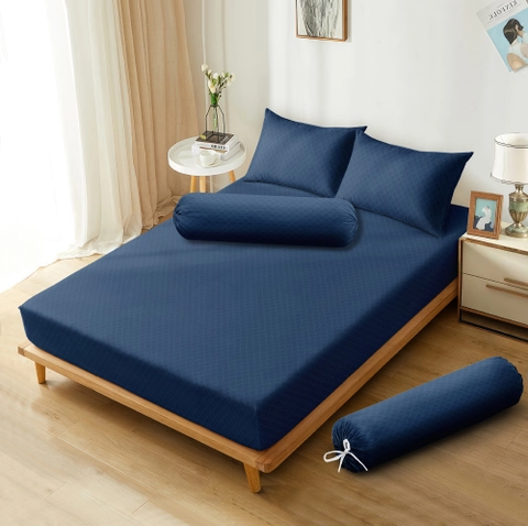 LADY ROSE OFFICIAL - Aloha Max x Ayu Ting Ting Sprei Emboss Navy