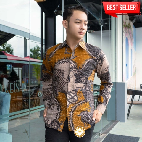 Rambe Batik Indonesia - Kemeja Batik New Slimfit Tebal Halus dan Tidak Luntur