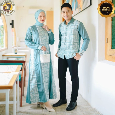 COLLECTION SARJANA - COLLECTION SARJANA - GAMIS MOTIF BATIK - COUPLE GAMIS FATIN - ORIGINAL - BATIK KATUN PRIMA SANFORIS