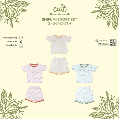 CUIT Baby 3 Bulan - 2 Tahun Set Pendek Ruffle Shifumi