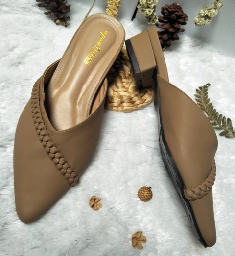 apaastore - Sandal Wanita Kepang AZ Hak 5 CM Mocca AP-09