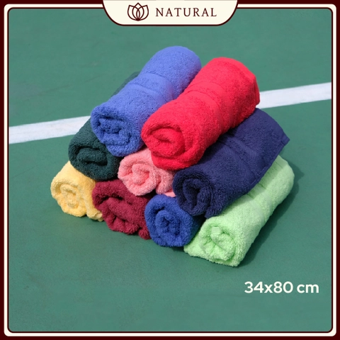 Chalmer - Handuk Sport Natural by Chalmer 34 x 80 cm Handuk Muka dan Tangan Kualitas Premium