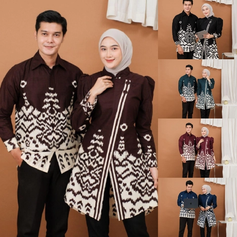 Kois Batik - Batik coupel kemeja tunik terbaru bisa dipisah motif kinan