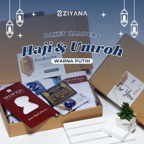 Ziyana Hijab - Paket Hampers Haji dan Umroh Produk Warna Putih