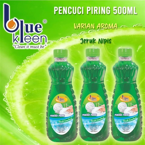 Pencuci Piring BlueKleen (1 Liter) - ( 2 Botol 500 ml)