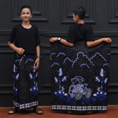 Khisna collection - Sarung anak batik motif becak