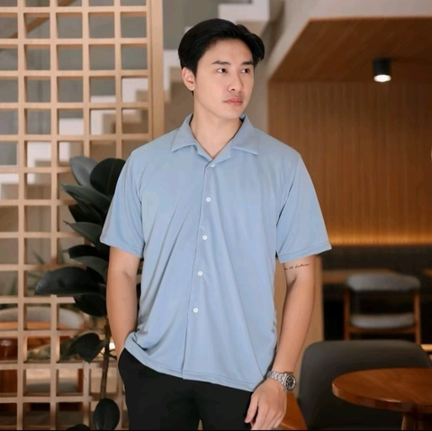 MR DEE - Kemeja vintage denim (sky blue)