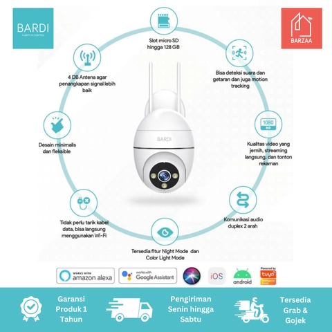 BARDI AKS MALANG - CCTV BARDI IP Camera Outdoor PTZ (Lite Version)