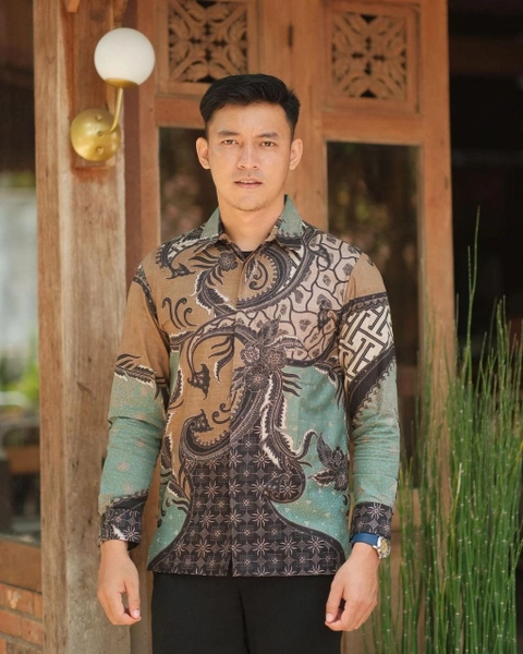 Khisna collection - Kemeja batik dewasa pria cauple