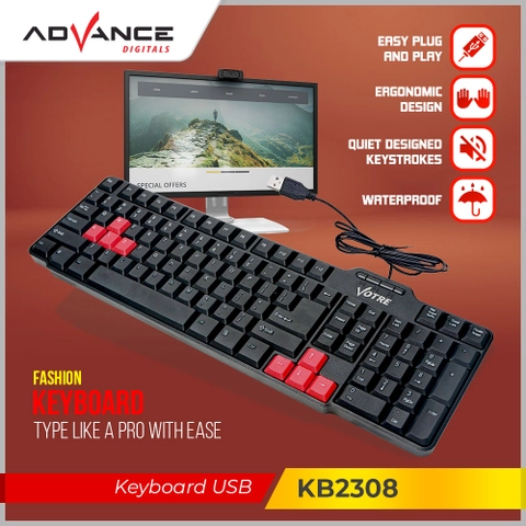 Advance Digitals Indonesia - Keyboard Komputer Votre KB-2308 Bisa Untuk Game