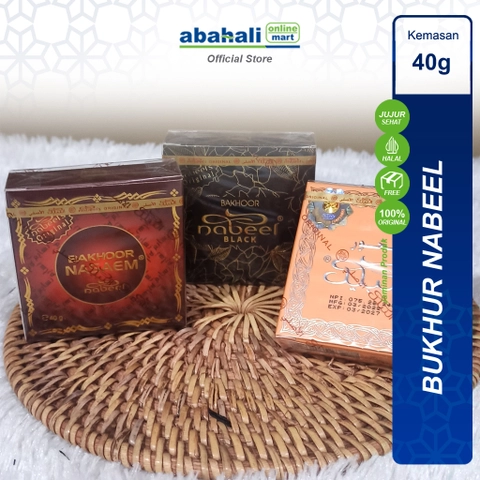 Abahali Mart - Dupa Bukhur Bakhoor NABEEL Black Khas Wangi Habib Habaib Cocok Untuk Majelis Maulid & Acara Agama