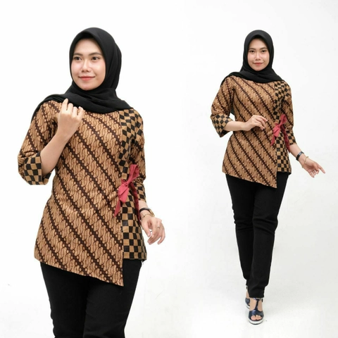 Batik Berjaya - Blus Batik kembang seno
