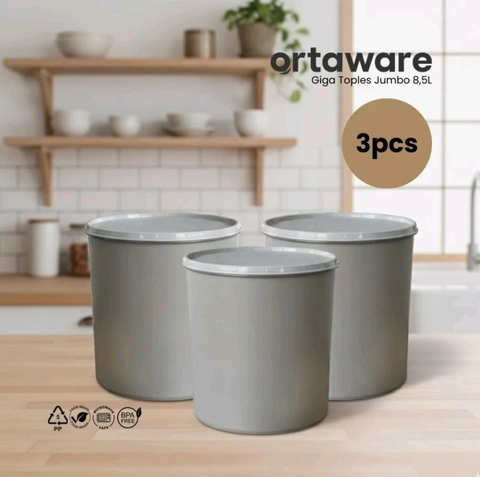 ORTAWARE - ORTAWARE - [Bundling Isi 3pcs] Ortaware Toples Jumbo Gentong Giga 8 L Kedap Udata BPA Free isi 3pcs