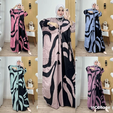 Batik Ayodha - KAFTAN CENTINI ALLSIZE JUMBO LENGAN KERUT